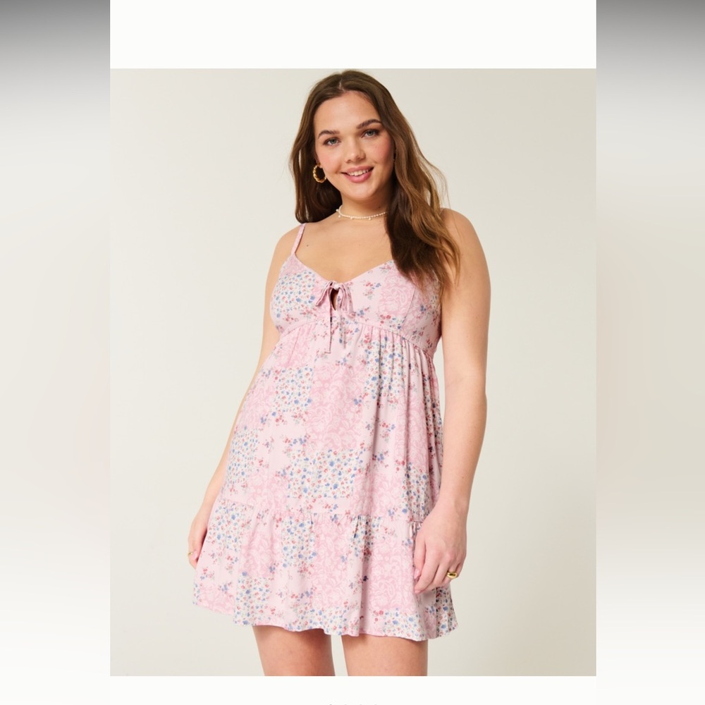 Babydoll Pink Mini Dress